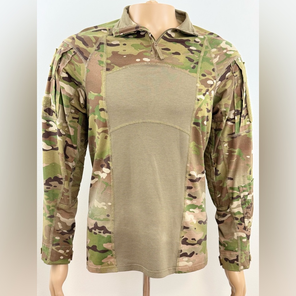 Advanced Army Combat Shirt, Flame Resistance 1/4 Zip Multi-cam, Adult Size Small